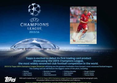 2015/16 TOPPS UEFA CHAMPIONS LEAGUE SHOWCASE SOCCER