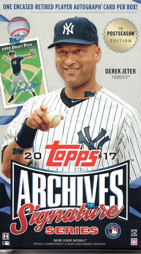 MLB 2017 TOPPS ARCHIVES SIGNATURE SERIES POSTSEASON