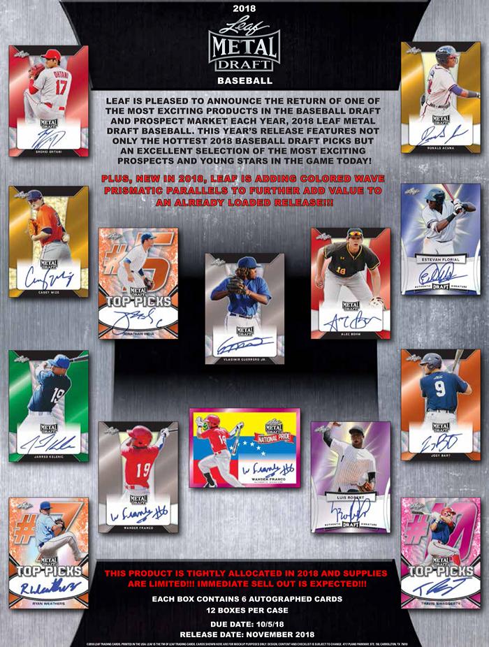 2018 LEAF METAL DRAFT BASEBALL