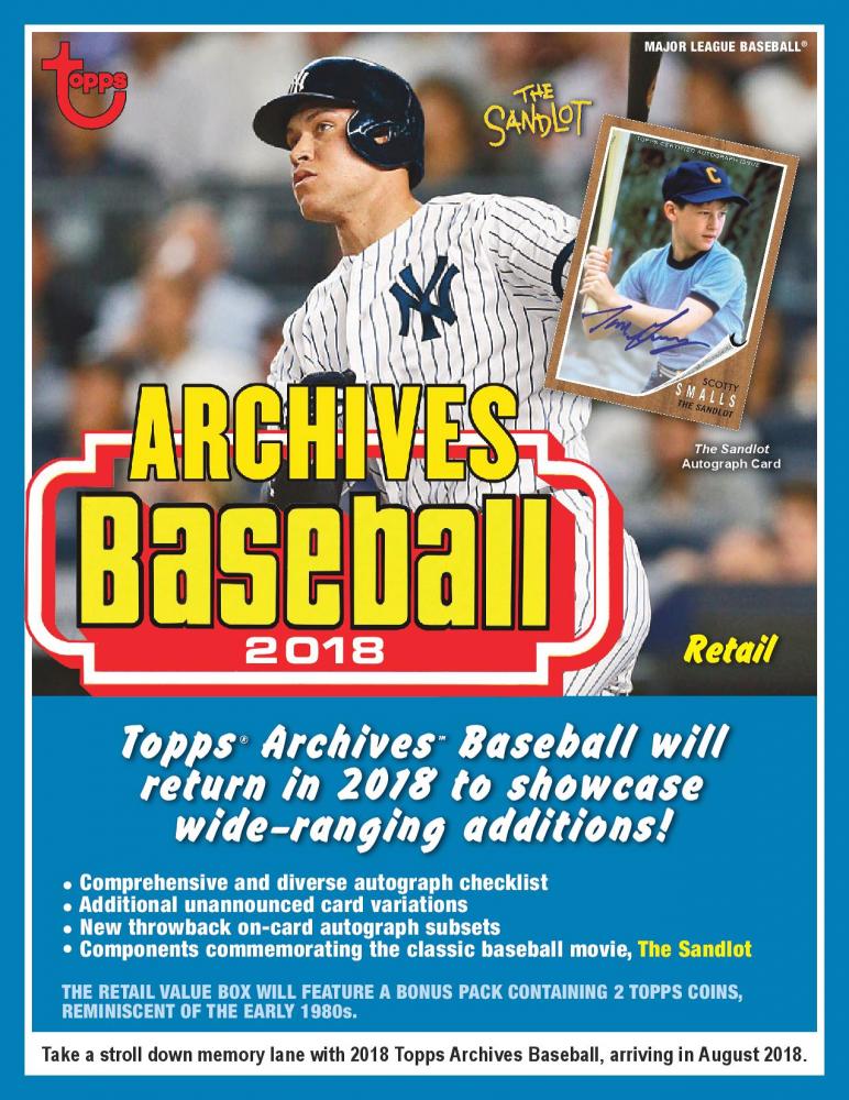 MLB 2018 TOPPS ARCHIVES FAT PACK