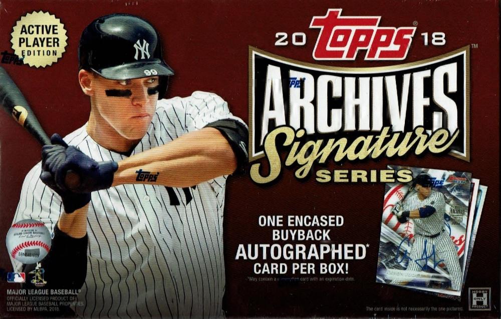 MLB 2018 TOPPS ARCHIVES SIGNATURE ACTIVE PLAYERS