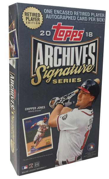 2018 Topps Archives Signature Series Retired Edition Baseball Sealed Hobby Box 