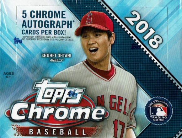 MLB 2018 TOPPS CHROME BASEBALL JUMBO