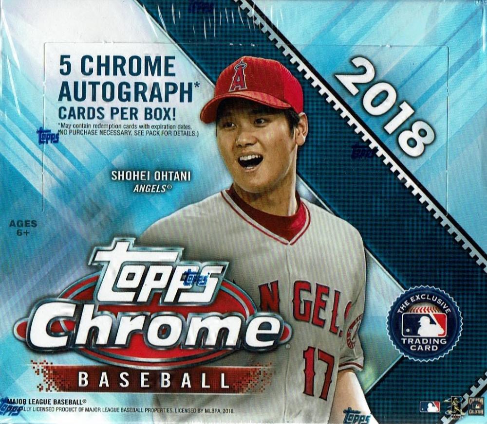 MLB 2018 TOPPS CHROME BASEBALL JUMBO