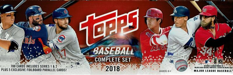 MLB 2018 TOPPS BASEBALL COMPLETE SET HOBBY