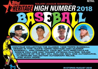 MLB 2018 TOPPS HERITAGE HIGH NUMBER HANGER