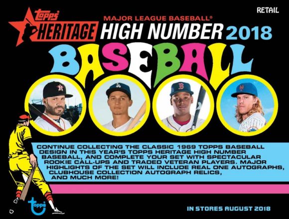 MLB 2018 TOPPS HERITAGE HIGH NUMBER HANGER