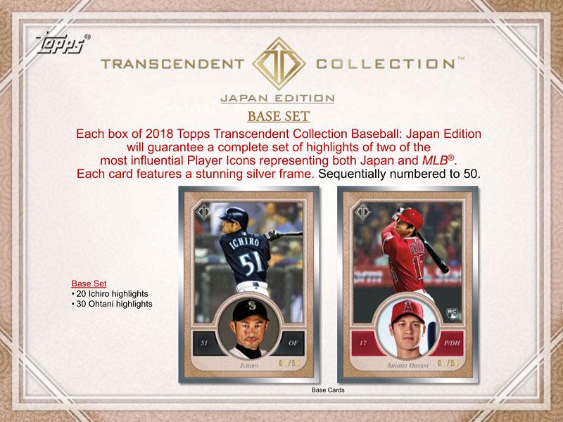 MLB 2018 TOPPS TRANSCENDENT COLLECTION JAPAN EDITION | Trading 