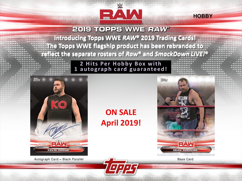 2019 TOPPS WWE RAW