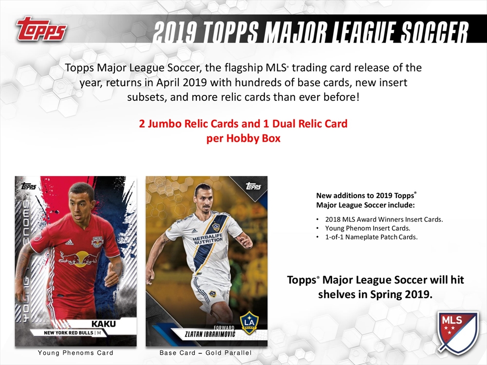 2019 TOPPS MLS(MAJOR LEAGUE SOCCER)