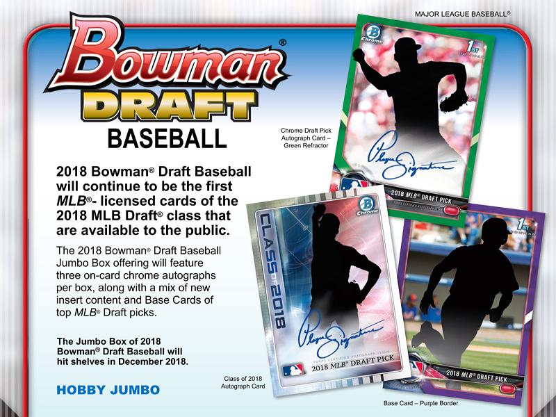 MLB 2018 BOWMAN DRAFT BASEBALL JUMBO