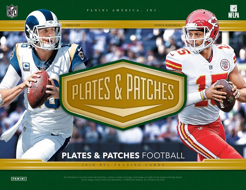 NFL 2018 PANINI PLATES & PATCHES FOOTBALL