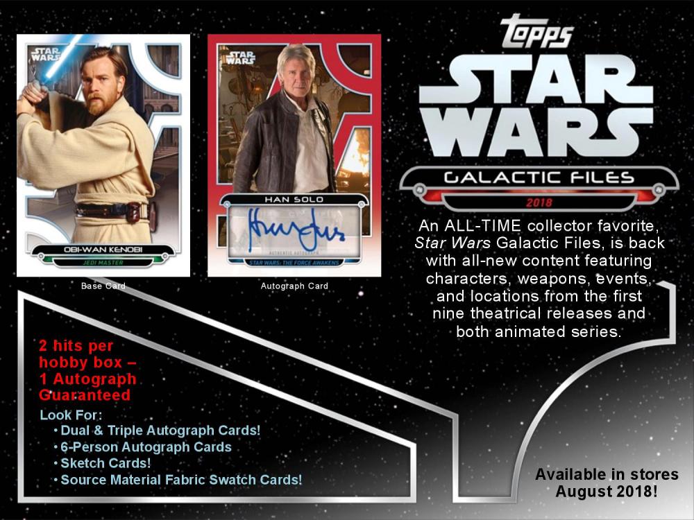 2018 TOPPS STAR WARS GALACTIC FILES