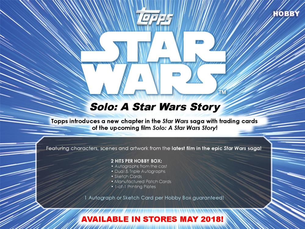 2018 TOPPS SOLO : A STAR WARS STORY