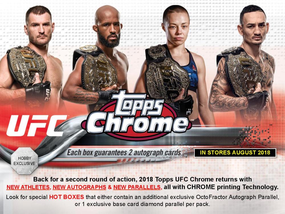 2018 TOPPS UFC CHROME