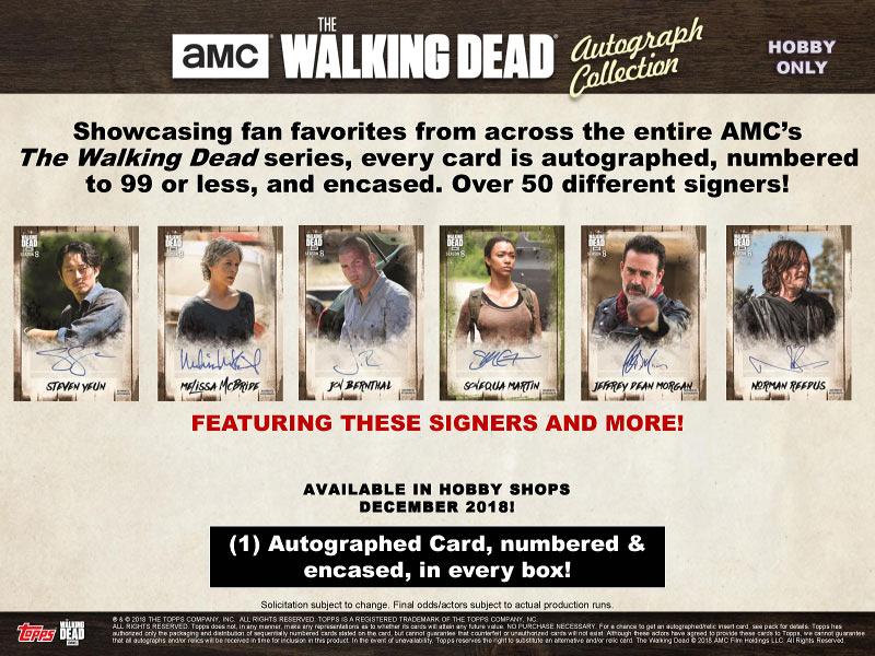 2018 TOPPS THE WALKING DEAD: AUTOGRAPH COLLECTION