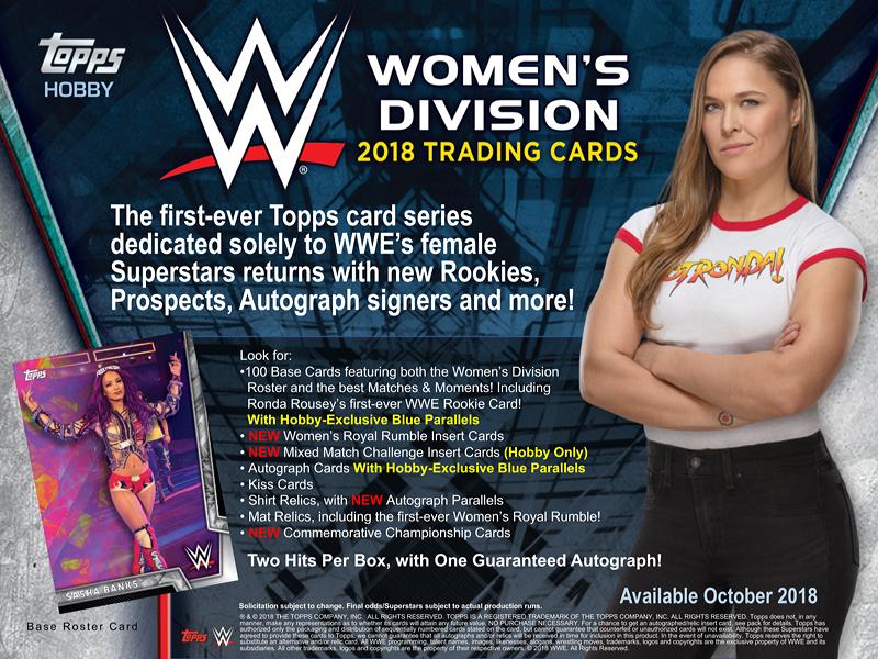 2018 TOPPS WWE:WOMEN'S DIVISION
