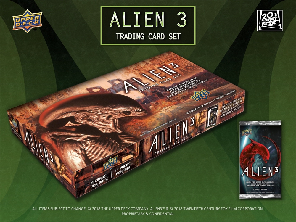 2019 UPPER DECK ALIEN 3 TRADING CARD SET