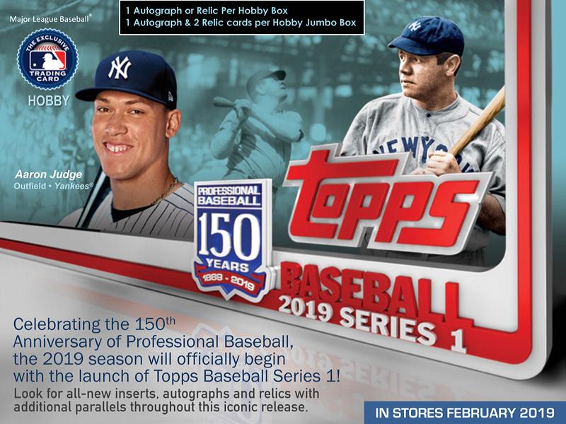 MLB 2019 TOPPS SERIES 1 BASEBALL HOBBY