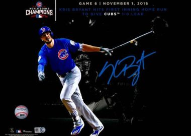 Kris Bryant Chicago Cubs 2016 MLB World Series Champions Autographed 11" x 14" World Series Spotlight Photograph[フレームなし]