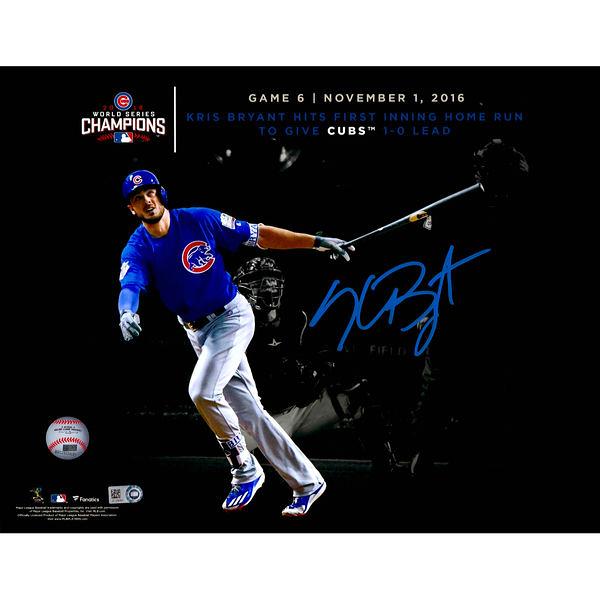 Kris Bryant Chicago Cubs 2016 MLB World Series Champions Autographed 11" x 14" World Series Spotlight Photograph[フレームなし]