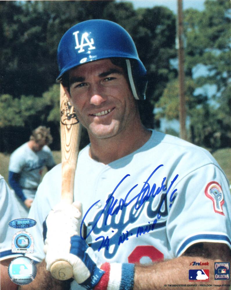 Tristar Hidden Treasures Steve Garvey 8X10 Photo Autograph　証明書付属