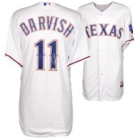 Yu Darvish Texas Rangers Autographed Majestic White Authentic Jersey