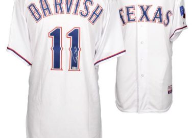 Yu Darvish Texas Rangers Autographed Majestic White Authentic Jersey