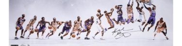 Kobe Bryant Autographed 12x36 "Through the Years" Photograph ~Limited Edition to 124~[フレーム付き]