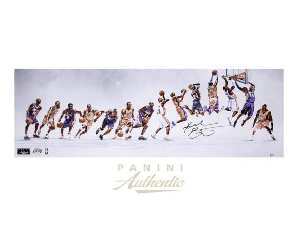 Kobe Bryant Autographed 12x36 "Through the Years" Photograph ~Limited Edition to 124~[フレーム付き]