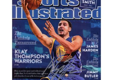 Autographed Golden State Warriors Klay Thompson Fanatics Authentic 2-23-15 Sports Illustrated Magazine