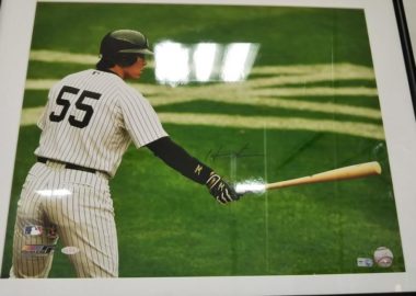 STEINER Hideki Matsui Yankees Home Jersey Horizontal 16×20 Photo