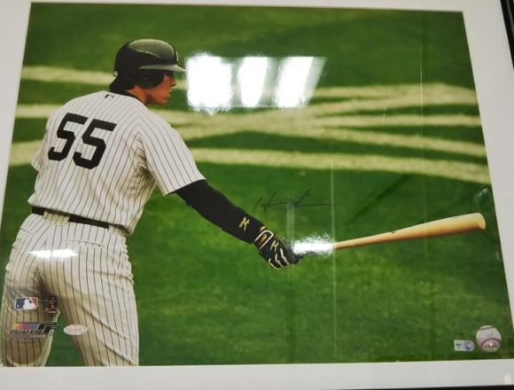 STEINER Hideki Matsui Yankees Home Jersey Horizontal 16×20 Photo