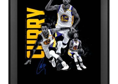 Stephen Curry Golden State Warriors Autographed 20" x 24" Art Noir Photograph[フレームなし]