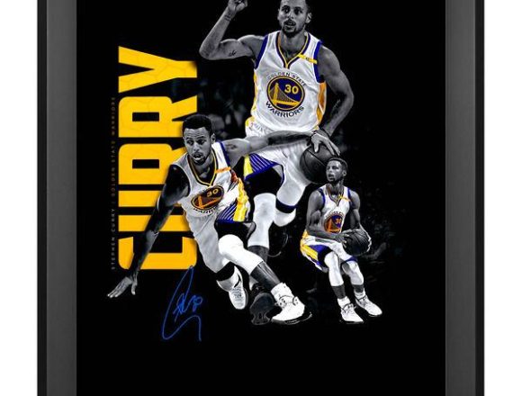 Stephen Curry Golden State Warriors Autographed 20" x 24" Art Noir Photograph[フレームなし]