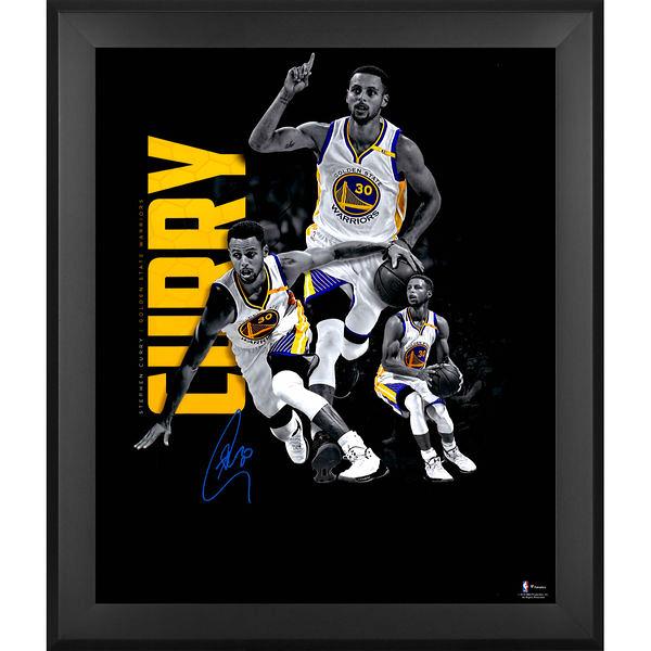 Stephen Curry Golden State Warriors Autographed 20" x 24" Art Noir Photograph[フレームなし]