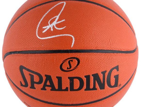 Stephen Curry Golden State Warriors Autographed Adam Silver Indoor/Outdoor Basketball