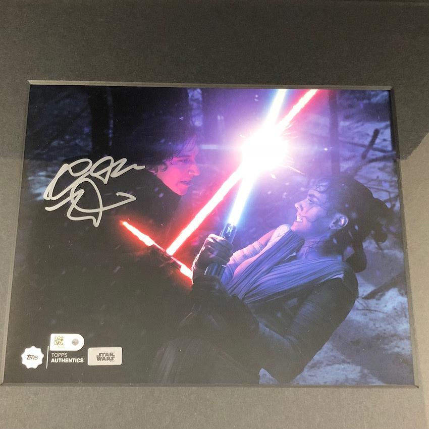 直筆サイン入り TOPPS スターウォーズ オフィシャルフォト カイロ・レン(アダム・ドライバー) 8"x10"