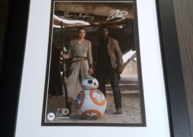 TOPPS STAR WARS デイジー・リドリー&ジョン・ボイエガ 8×10 PHOTO Autograph