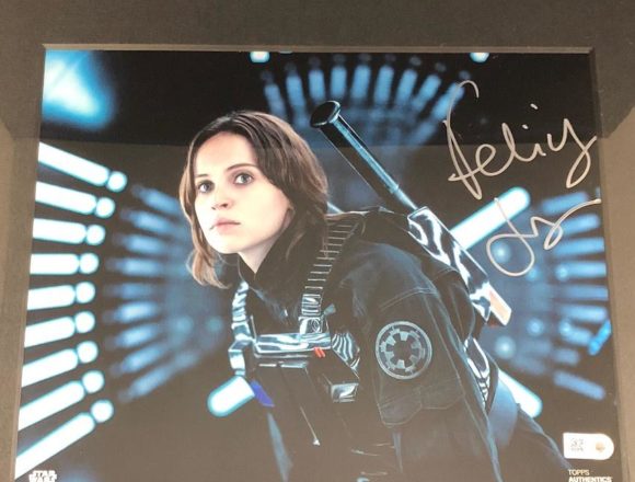 TOPPS STAR WARS フェリシティ・ジョーンズ 8×10 PHOTO Autograph