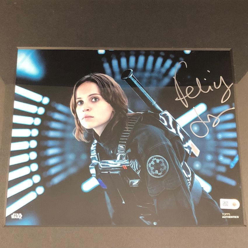 TOPPS STAR WARS フェリシティ・ジョーンズ 8×10 PHOTO Autograph