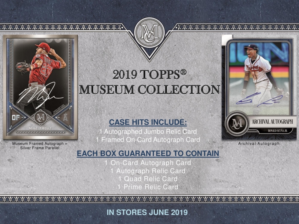 MLB 2019 TOPPS MUSEUM COLLECTION BASEBALL