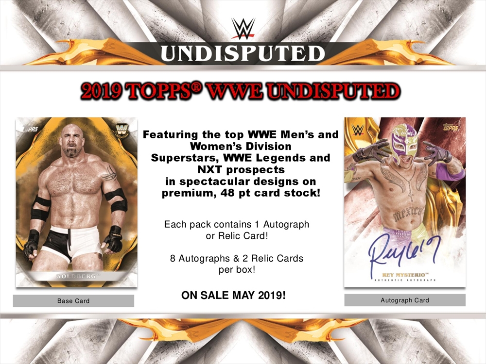 2019 TOPPS WWE UNDISPUTED WRESTLING