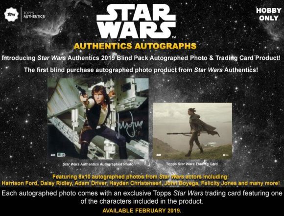 TOPPS 2019 STAR WARS AUTHENTICS BLIND