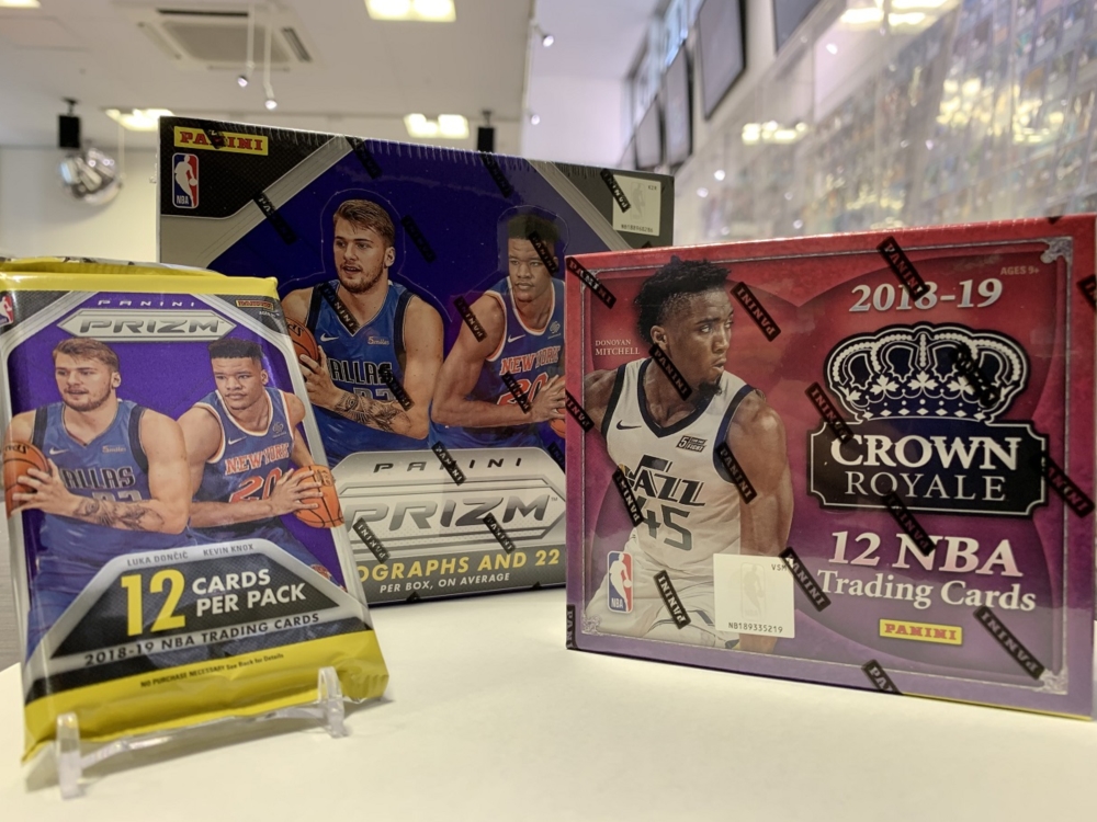 NBAカードボックスNBAカードボックス(2018-19 PANINI Prizm、Crown Royale)