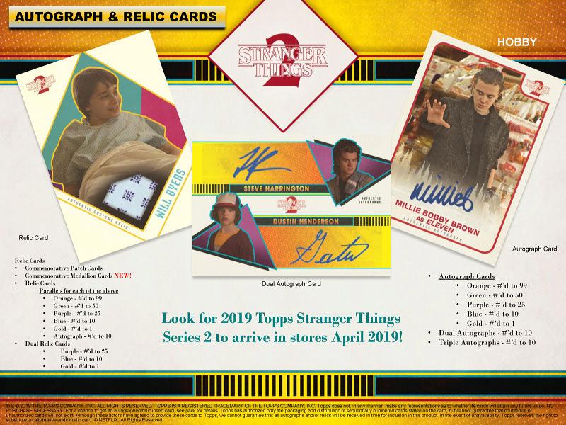 2019 TOPPS STRANGER THINGS 2 | Trading Card Journal
