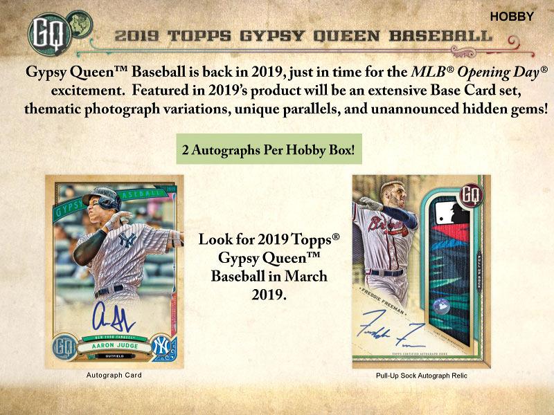 MLB 2019 TOPPS GYPSY QUEEN BASEBALL