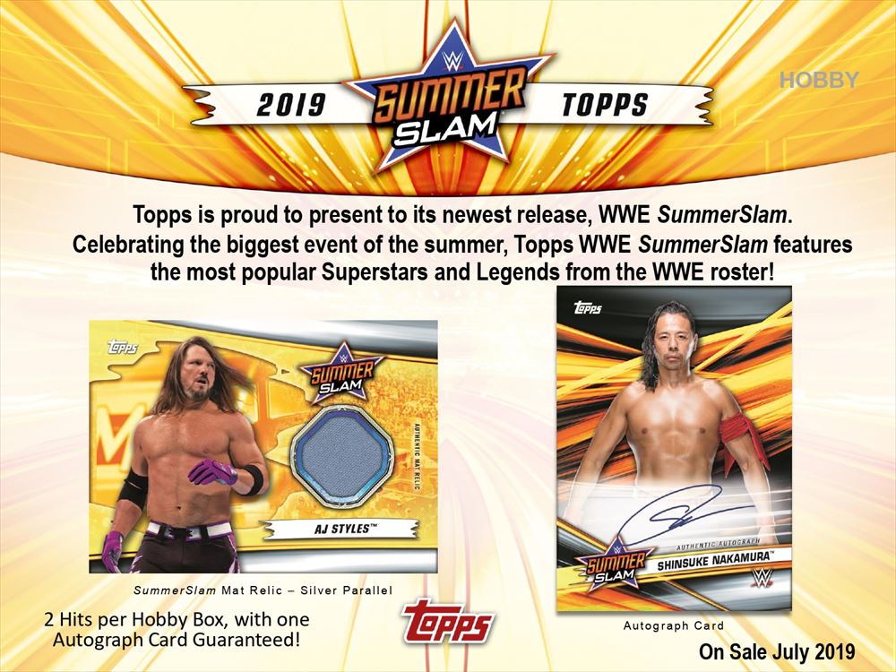 2019 TOPPS WWE SUMMERSLAM WRESTLING HOBBY