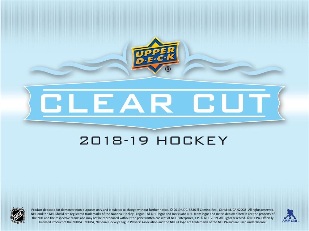 NHL 2018-19 UD CLEAR CUT HOCKEY