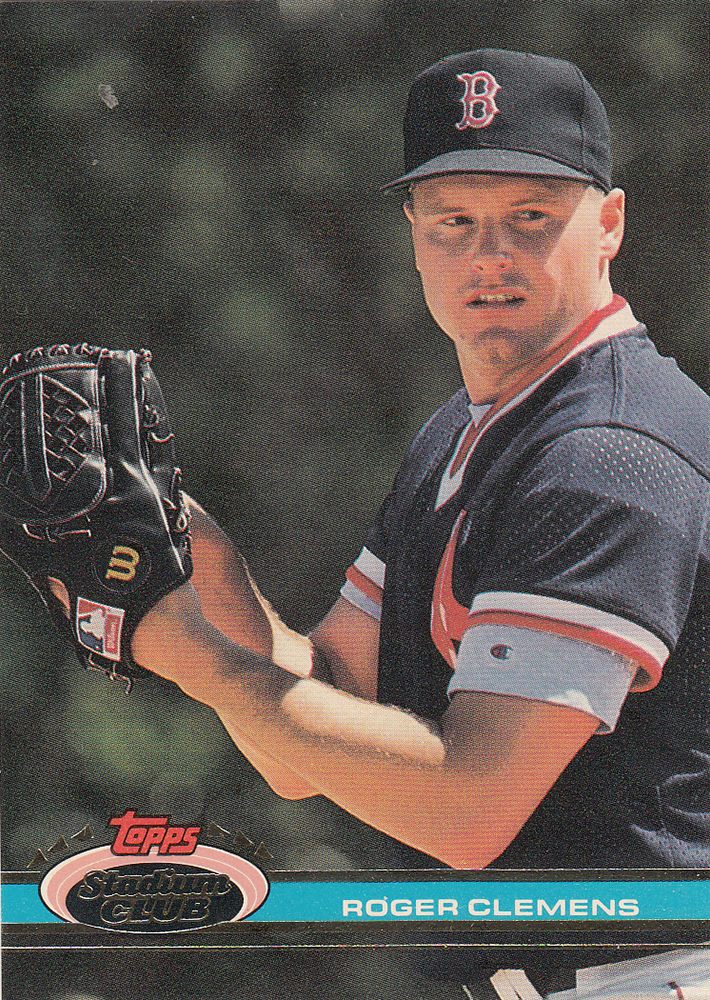 MLB 1991 TOPPS STADIUM CLUB ROGER CLEMENS